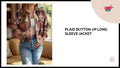 Plaid Button Up Long Sleeve Jacket video preview