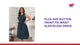 Plus Size Button Front Tie Waist Sleeveless Dress video preview