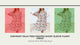 Vestido fluido de manga curta com estampa de palmeira Contrast video preview