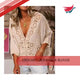 Crochet Lace V-Neck Blouse video preview
