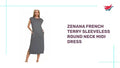 Zenana French Terry Sleeveless Round Neck Midi Dress video preview
