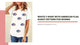 White T-Shirt with American Flag Donut Pattern for Women video preview
