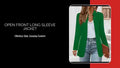 Open Front Long Sleeve Jacket video preview