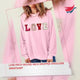 LOVE Patch Round Neck Dropped Shoulder Sweatshirt video preview