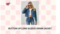 Button Up Long Sleeve Denim Jacket video preview