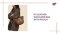 Sac à bandoulière en cuir PU avec pochette video preview