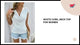 White Cowl Neck Top for Women video preview