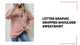 Letter Graphic Dropped Shoulder Sweatshirt video preview