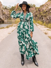 Printed Notched Neck Maxi Dress Woman Maxi Dress