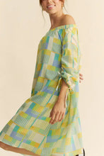 Printed Off Shoulder Drawstring Sleeve Mini Dress Casual Dresses