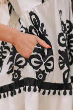 Printed V-Neck Short Sleeve Dress Casual Dresses