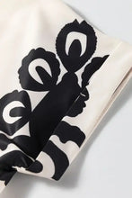 Printed V-Neck Short Sleeve Dress Casual Dresses