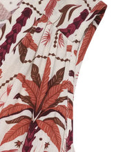 Printed V-Neck Sleeveless Midi Dress Casual Dresses