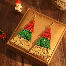 PU Leather Sequin Earrings Earrings