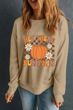 Women’s Pumpkin Graphic Long Sleeve Sweatshirt