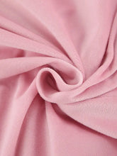 Soft pink fleece plush texture on Quarter Zip Long Sleeve Top and Pants Set