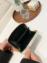 Quilted Cream PU Leather Wallet with Gold Tiger Head Embellishment Wallets