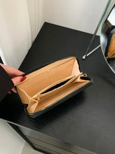 Quilted Patent Leather Wallet Small PU Leather Clutch Wallets