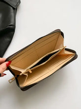 Quilted Patent Leather Wallet Small PU Leather Clutch Wallets