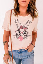 Rabbit Graphic Easter Tee Shirt Woman T Shirts
