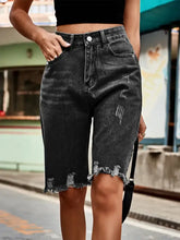 Raw Hem Denim Shorts Denim Shorts