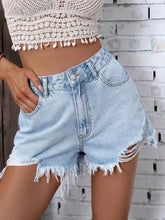 Raw Hem Denim Shorts Denim Shorts
