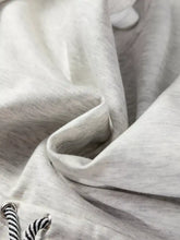 Rawstring waist tunic solid sweatshirt in heather gray with ribbed hem and striped drawstring is slightly stretchy and machine wash safe