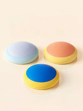 Three colorful Recordable Talking Pet Sound Buttons with pastel tops