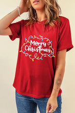 Red Christmas Theme Women's T-Shirt Woman T Shirts
