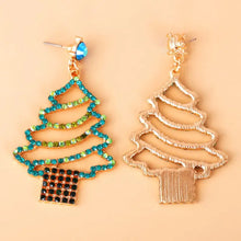 Rhinestone Alloy Christmas Tree Earrings Earrings