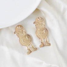 Rhinestone Alloy Santa Earrings Earrings