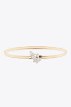 Thin gold rhinestone butterfly elastic metal belt with sparkling buckle