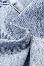 Rhinestone Light Wash Raw Hem High Waist Denim Shorts Denim Shorts