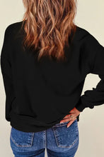 Rhinestone LOVE Round Neck Long Sleeve Sweatshirt Woman Sweatshirts