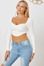 Ribbed Long Sleeve T-Shirt Woman T Shirts