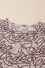 Rodeo Patterned T Shirt with Red Shorts for Women Woman T Shirts