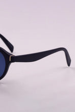 Round Black Frame Sunglasses with Blue Polycarbonate Lenses Set of Three