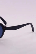 Round Black Frame Sunglasses with Blue Polycarbonate Lenses Set of Three Sunglasses