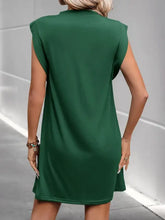 Round Neck Cap Sleeve Dress Casual Dresses