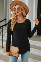 Round Neck Long Sleeve T-Shirt Woman T Shirts