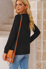Round Neck Long Sleeve Top Woman T Shirts