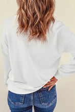 Sequin Round Neck Long Sleeve Sweatshirt Woman Sweatshirts