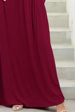 Maxi-jurk met ronde hals en zakken Dames Maxi-jurk