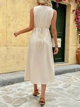 Round Neck Sleeveless Midi Dress Casual Dresses