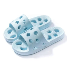 Round Toe Flats Slippers Light Blue Woman Slippers