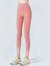 Salmon Athletic Leggings for Women Cropped High Stretch Pink Activewear