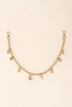 Sea Element Charm Iron Chain Belt with Seashell and Starfish Charms