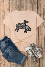 Sequin Rodeo Graphic Crewneck Tee Woman T Shirts