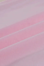 Pink satin ribbon bow tie on sequin round neck sleeveless blouse