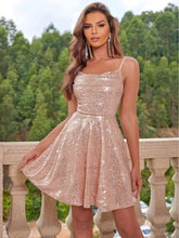 Sequin Tie Back Cami Dress Cocktail Dress